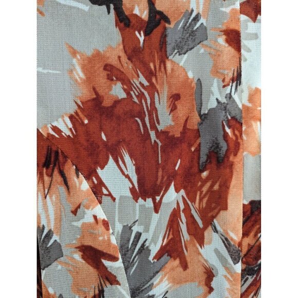 Chris McLaughlin Floral Short Sleeve Mesh Handkerchief Hem Dress Size 4 - Picture 7 of 10